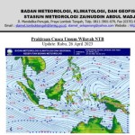 Peta perkiraan cuaca hujan di wilayah Nusa Tenggara Barat (ANTARA/BMKG)-1682492065