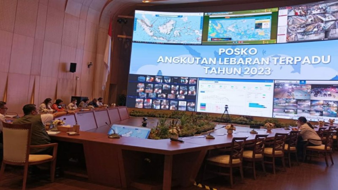 Posko Angkutan Lebaran Terpadu 2023 di Gedung Kemenhub, Jakarta. ANTARA/HO-Biro Komunikasi dan Informasi Publik (BKIP) Kemenhub