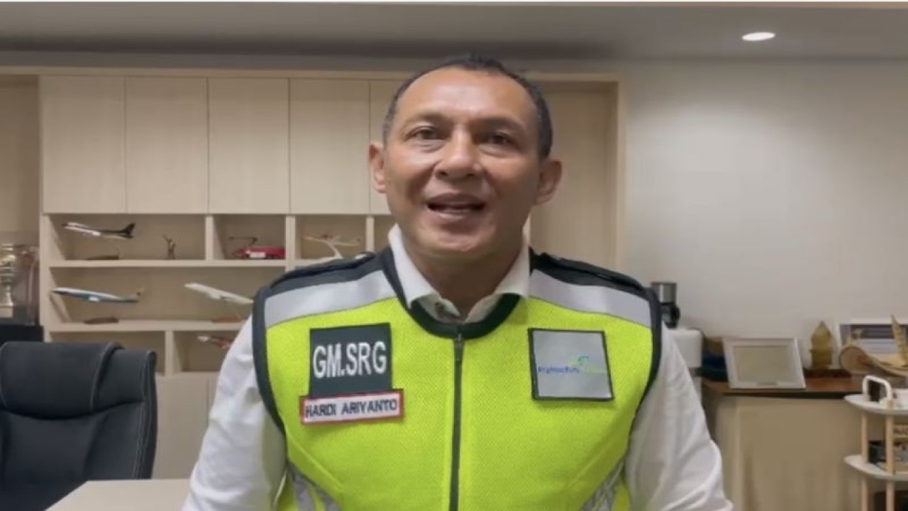 General Manager Kantor Cabang PT Angkasa Pura I Bandara Internasional Jenderal Ahmad Yani Semarang Hardi Ariyanto. (ANTARA/HO-Angkasa Pura I)