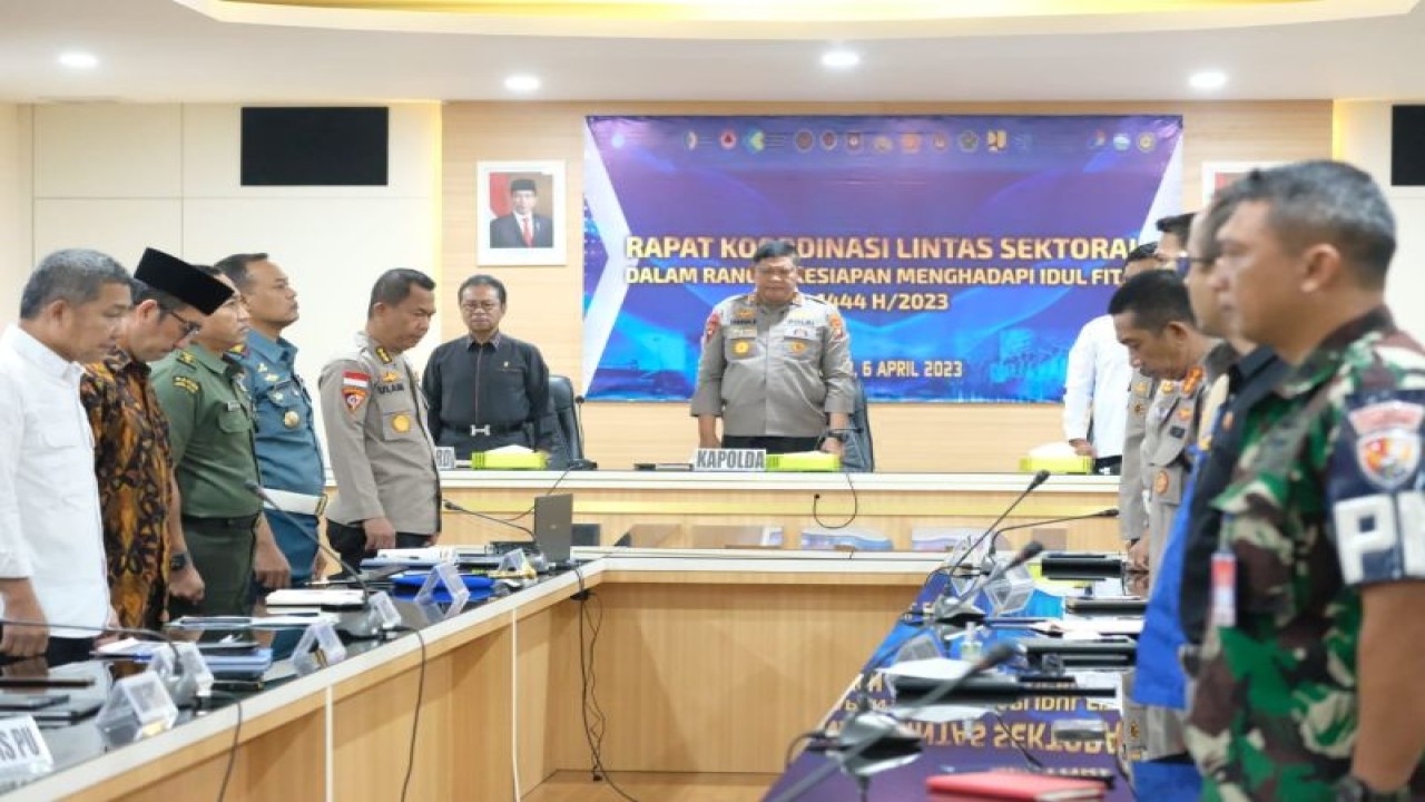 Rapat koordinasi pengamanan lebaran. ANTARA/HO-Humas Polda Kepri.