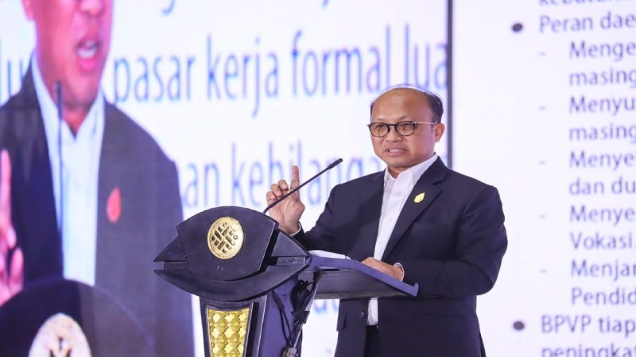 Sekretaris Jenderal Kemnaker, Anwar Sanusi. (ANTARA/HO-Kemnaker)