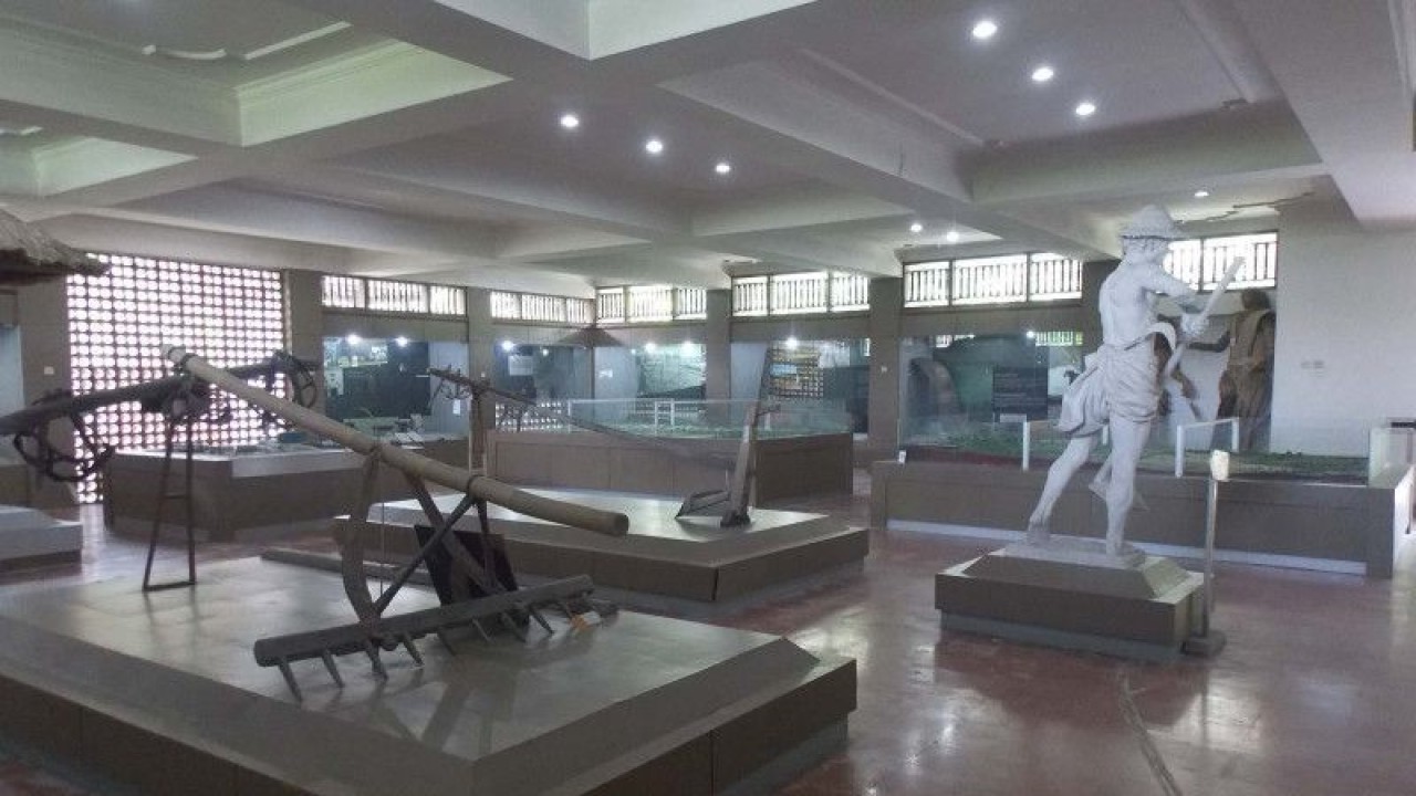 Suasana ruang pamer di Museum Subak, Kabupaten Tabanan, Bali, Selasa (28/3/2023). ANTARA/Ni Putu Lusyadewi/wsj.