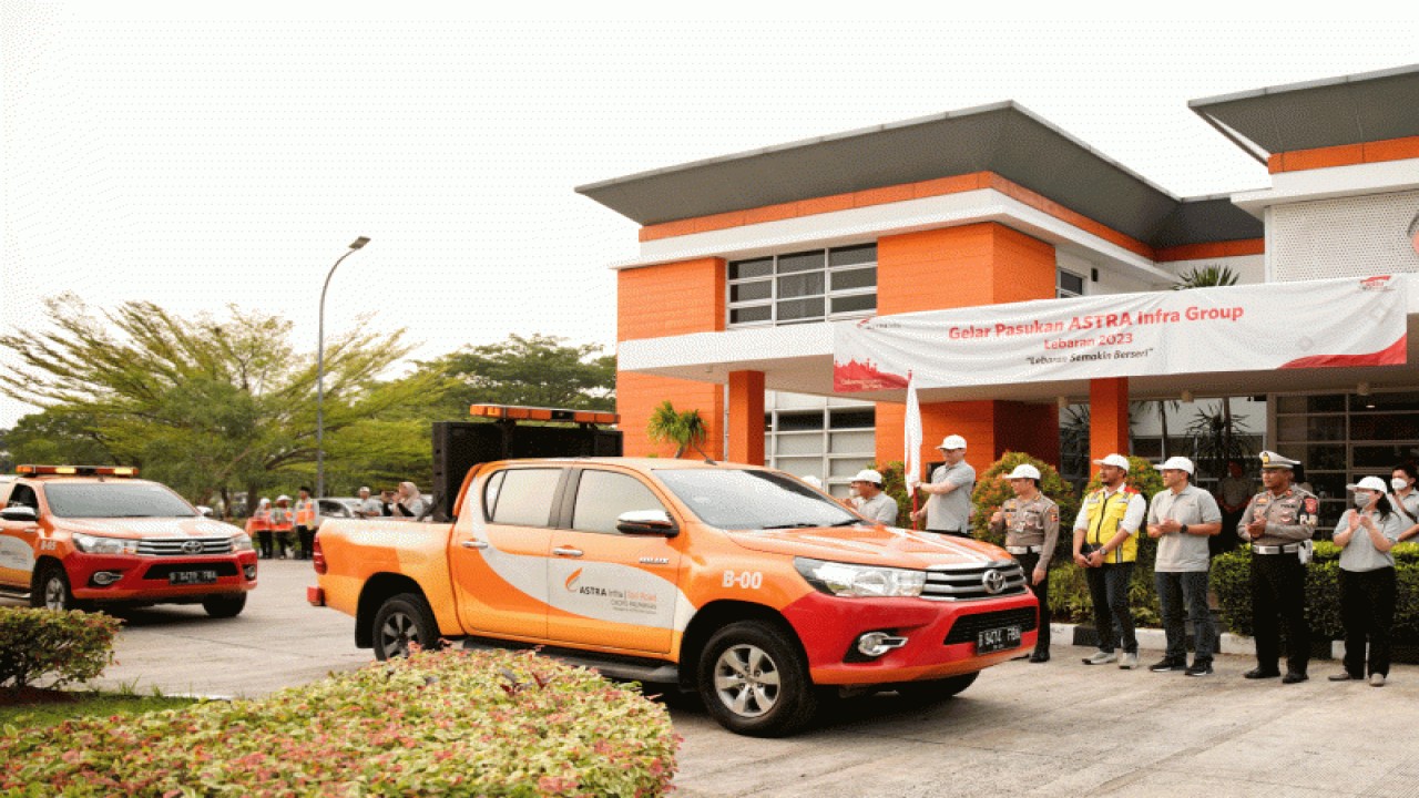 Persiapan pengamanan mudik lebaran di jalan Tol Cipali. (ANTARA/HO-Astra Infra Group)
