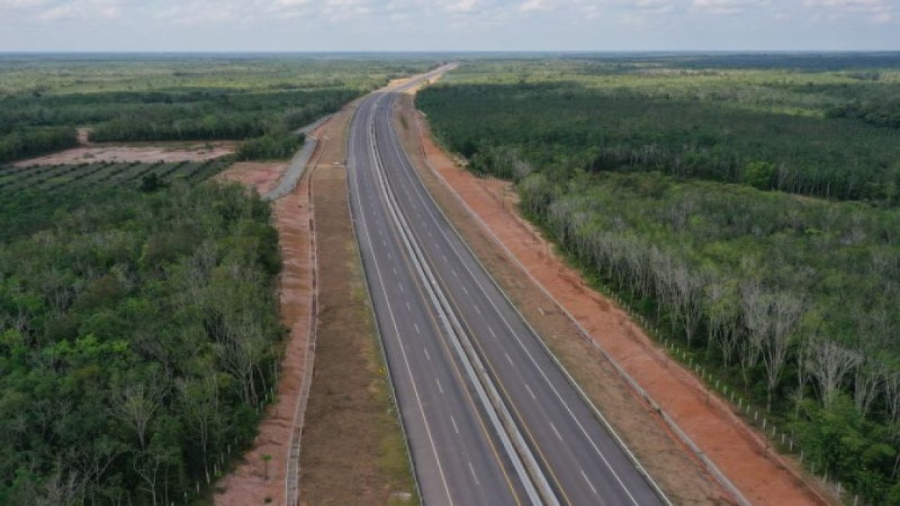 Jalan Tol Trans Sumatera. ANTARA/HO - Hutama Karya Infrastruktur
