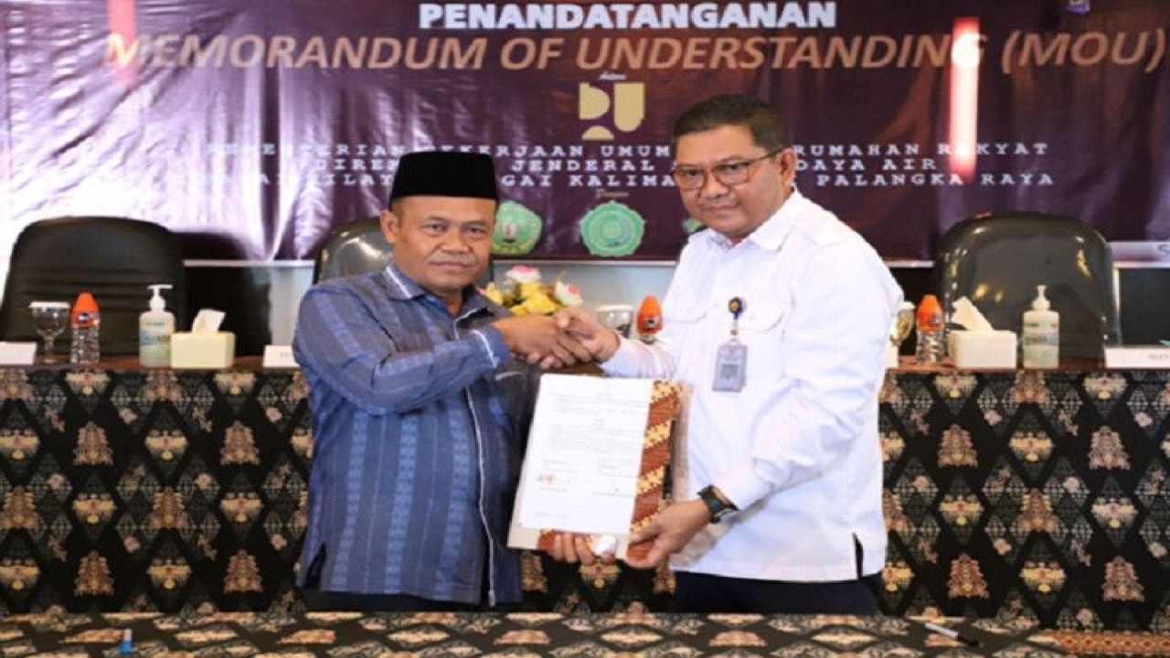 UMPR-Kementerian PUPR kerja sama pengelolaan sumber daya air. (ANTARA/HO-UMPR)