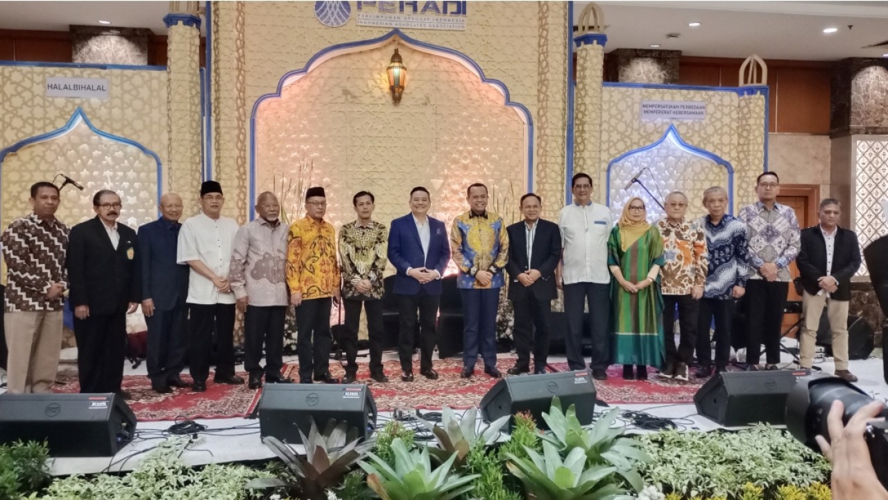 Acara halal bihalal DPN Peradi/ Foto: Arf18