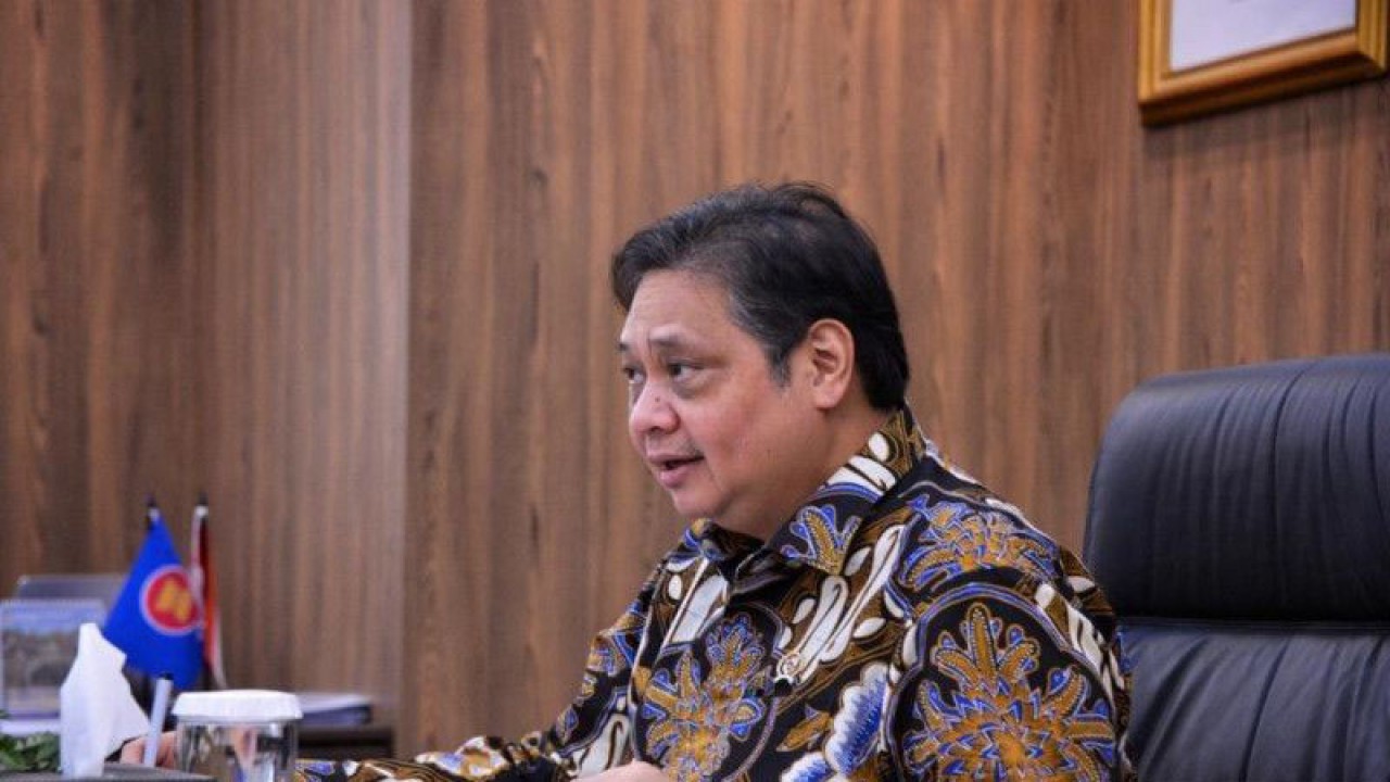 Menteri Koordinator Bidang Perekonomian Airlangga Hartarto. (ANTARA/HO-KemenkoEkonomi/pri)