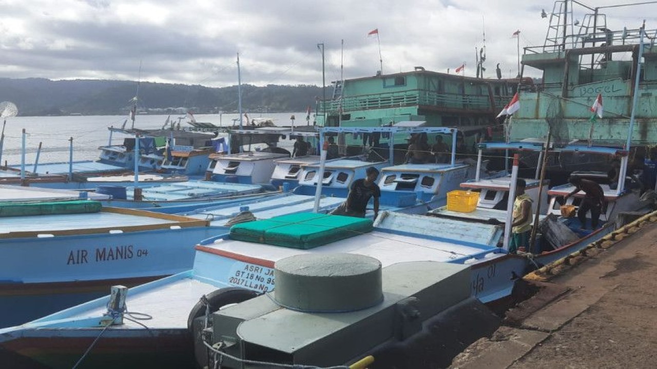 Aktifitas kapal di wilayah pesisir pulau Ambon. ANTARA/ Penina F Mayaut.