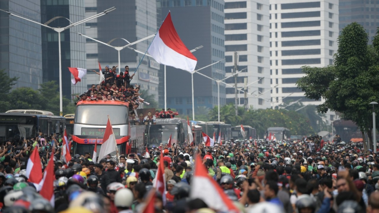 Arak-arakan Timnas Indonesia U-22