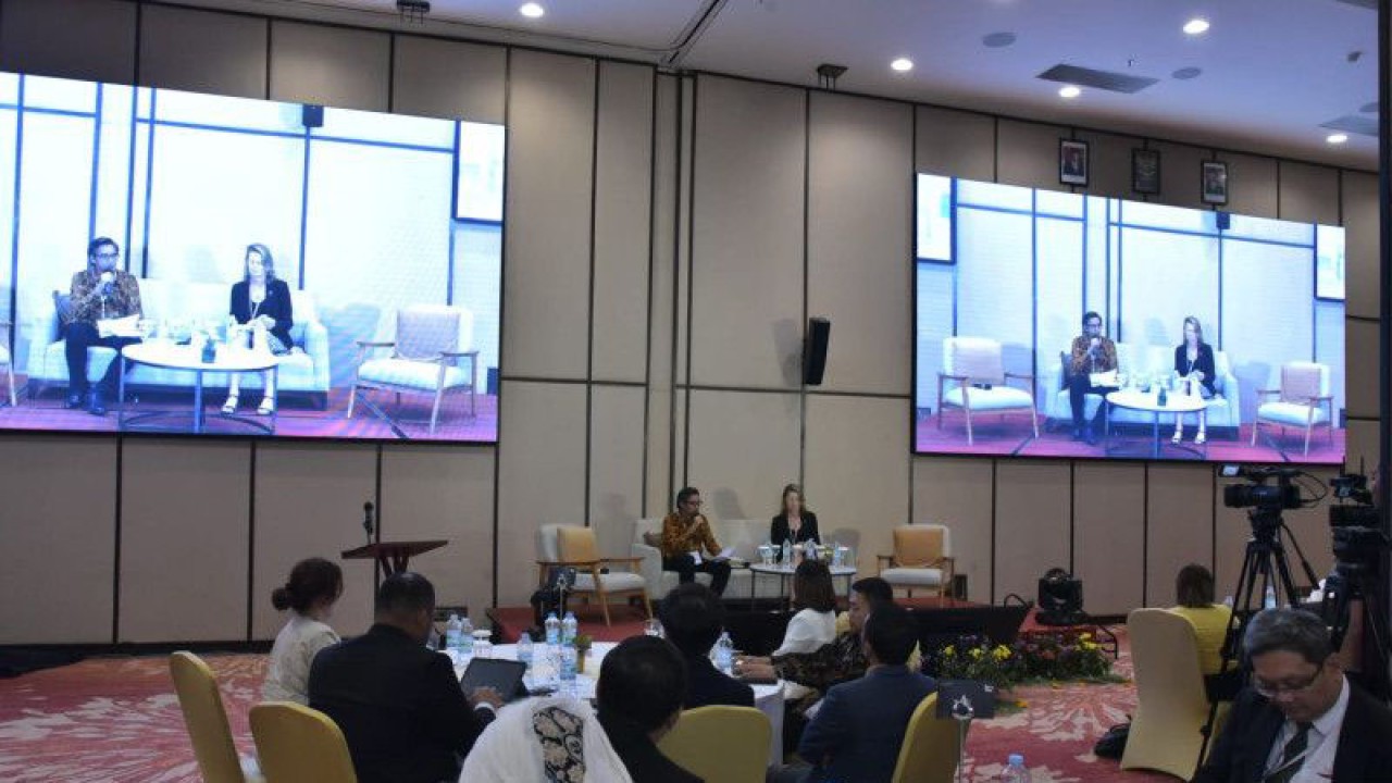 Suasana ASEAN-Australia Workshop to Exchange Practices on Community Resilience Programs to Counter Radicalisation and Violent Extremism Activities di Bali pada 16-17 Mei 2023. ANTARA/HO-BNPT