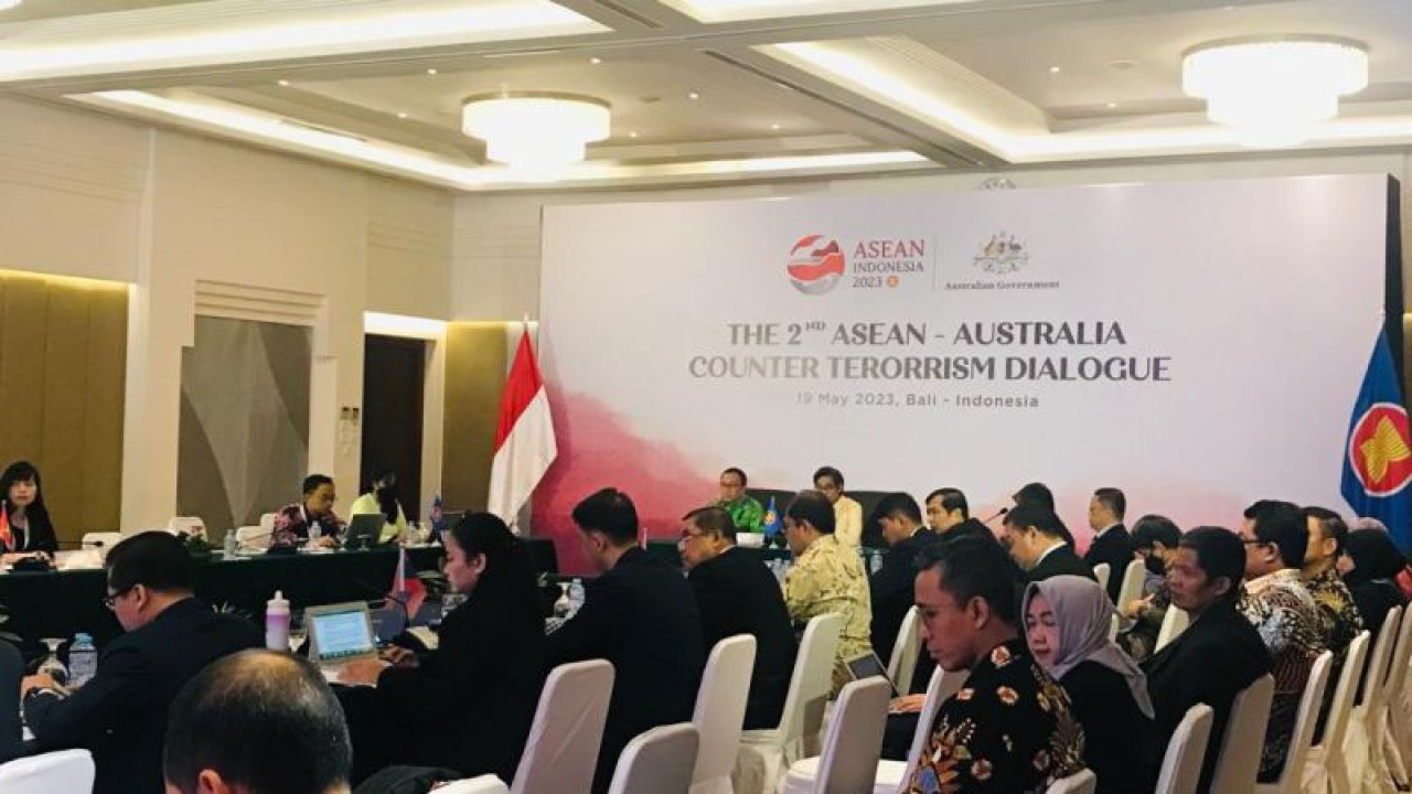 Delegasi ASEAN dan Australia dalam pertemuan ASEAN-Australia Counter Terorism Dialogue di Kuta, Kabupaten Badung, Bali, Jumat (19/5/2023). (ANTARA/Rolandus Nampu)