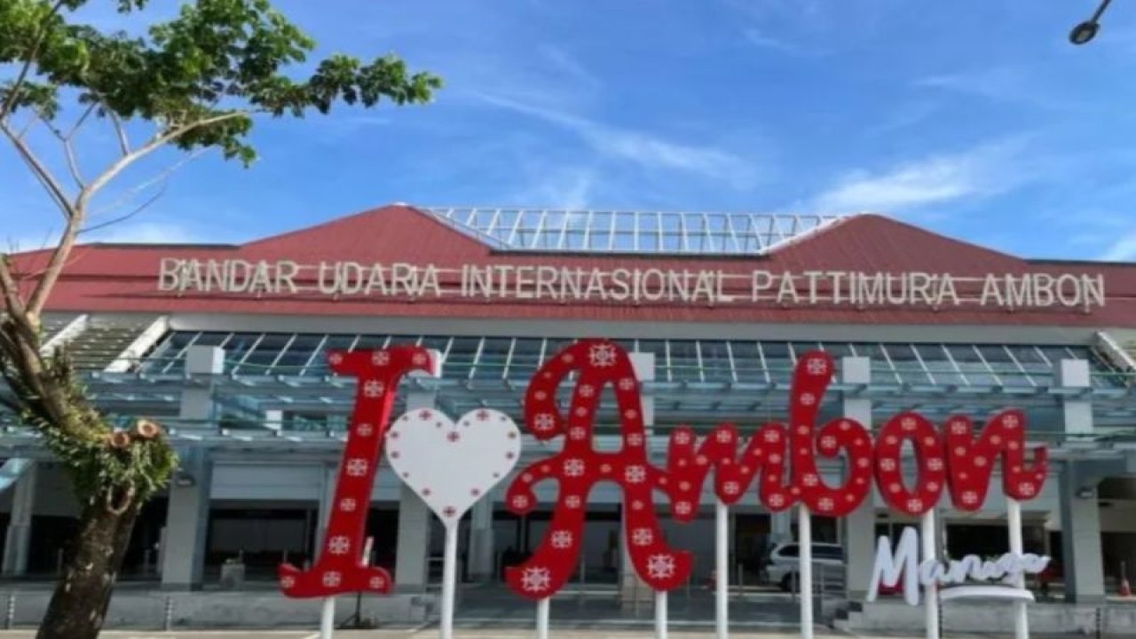 Bandara Pattimura Ambon. ANTARA/Ho- Humas Angkasa Pura 1 Bandara Pattimura Ambon.
