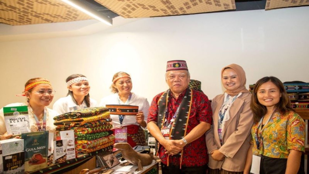 Menteri PUPR Basuki Hadimuljono di Labuan Bajo, NTT. ANTARA/HO - Kementerian PUPR