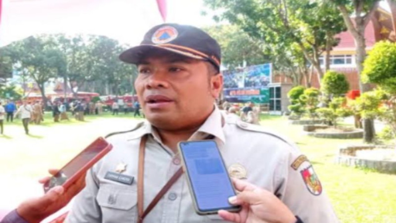 Kepala Pelaksana (Kalaksa) BPBD Kota Pekanbaru Zarman Candra menyampaikan terdapat 20 kasus karhutla di Pekanbaru selama 2023.(ANYARA/HO-Pemko Pekanbaru)