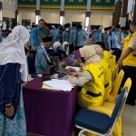 Calon haji yang sedang periksa kesehatan di Asrama Haji Kota Palembang, Sumatera Selatan (26/5/2023). (ANTARA/Ahmad Rafli Baiduri)-1685099858