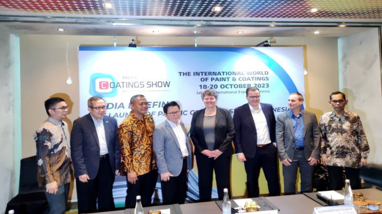 Pameran dan konferensi industri pelapis (coating) pertama di Indonesia bertajuk “Pacific Coatings Show 2023” akan digelar 18-20 Oktober 2023 mendatang di Jakarta International Expo. ANTARA/Ade Irma Junida.