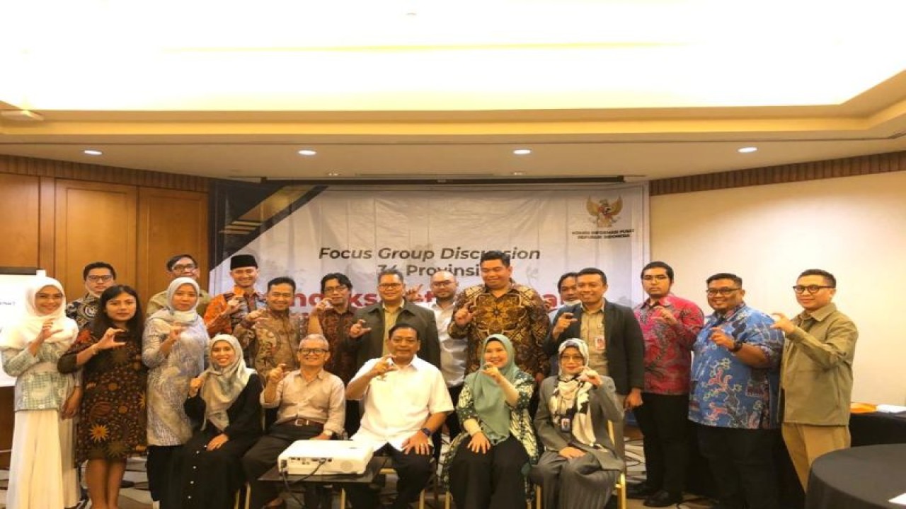 Komisi Informasi Pusat dan KI DKI bahas implementasi indeks KIP 2023. ANTARA/HO-KI DKI Jakarta