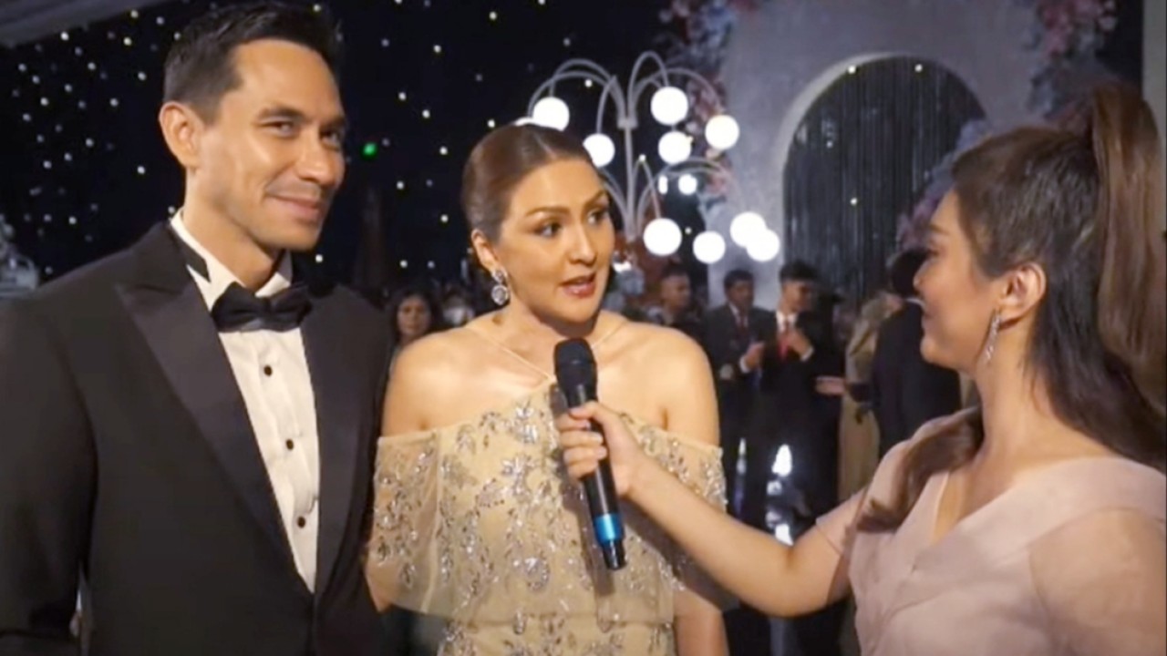 Donna Agnesia dan Darius Sinathrya hadir di resepsi pernikahan Yakup Hasibuan dan Jessica Mila/Nusantaratv.com