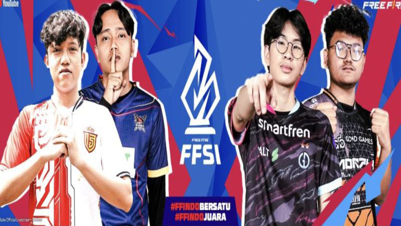 Perwakilan keempat tim Indonesia yang berkompetisi pada Free Fire SEA Invitational (FFSI) 2023. (ANTARA/HO/Garena)