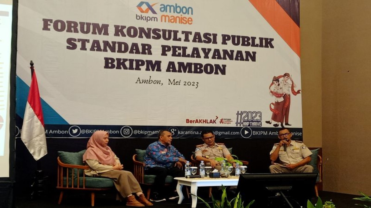 Forum Konsultasi Publik BKIPM Ambon Kementerian Kelautan dan Perikanan. ANTARA/DedyAzis