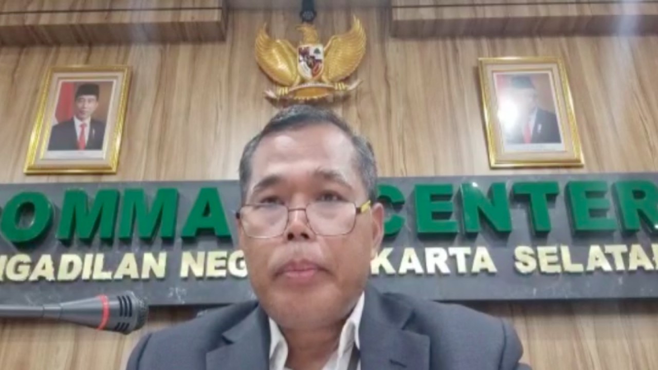 tangkapan layar - Humas Pengadilan Negeri Jakarta Selatan Djuyamto, Selasa (30/5/2023). (ANTARA/Laily Rahmawaty)
