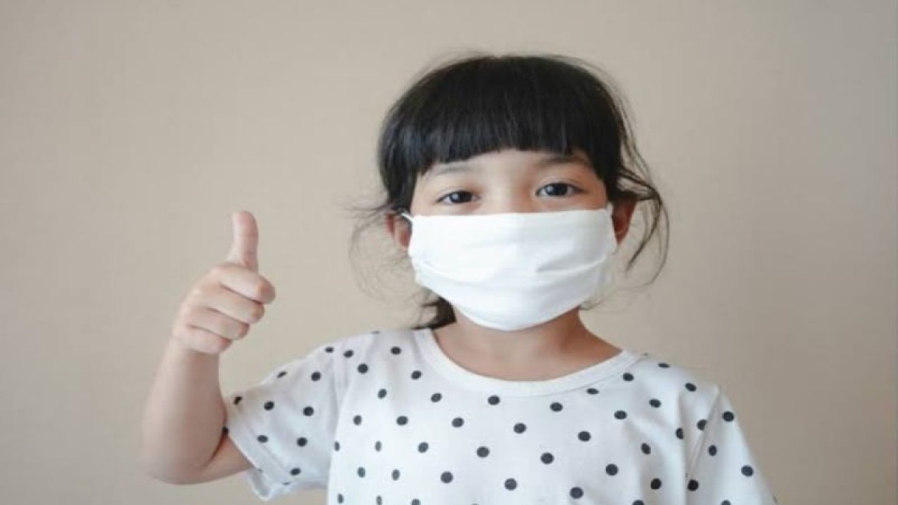Ilustrasi anak memakai masker (ANTARA/covid19.go.id)