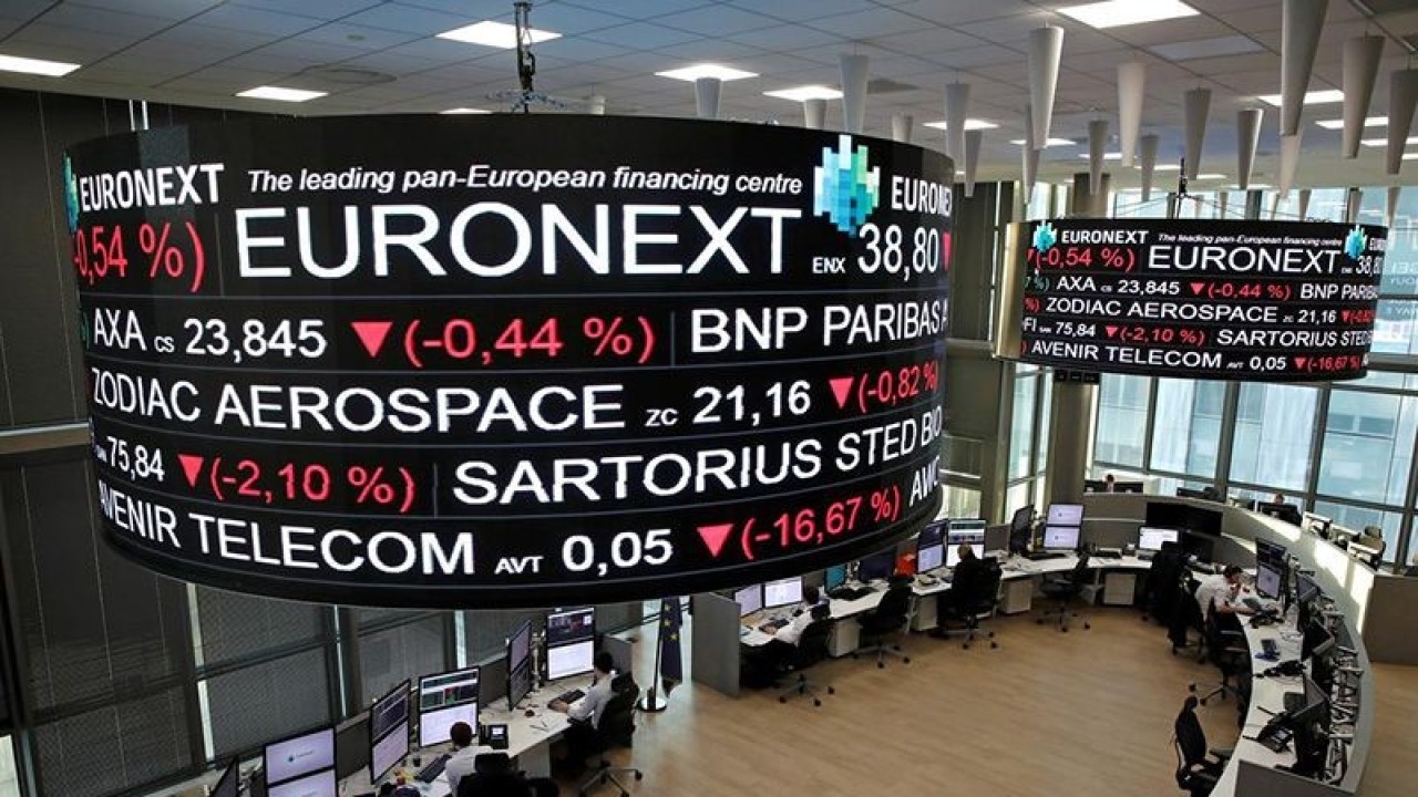 Ilustrasi - Bursa Saham Paris, Prancis ANTARA/Reuters/aa.