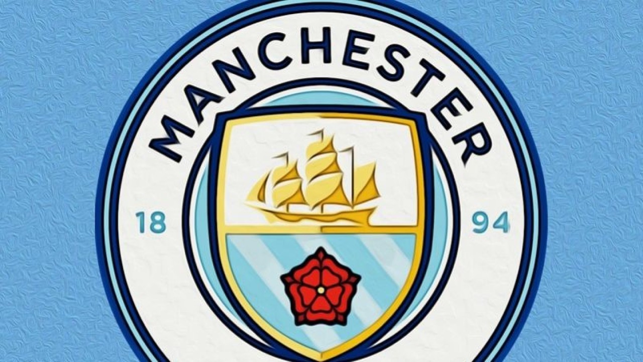 Ilustrasi logo klub Liga Premier Inggris, Manchester City. (ANTARA/Gilang Galiartha)