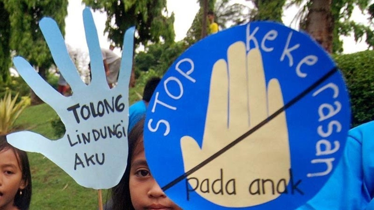 Ilustrasi - Stop kekerasan terhadap anak (ANTARA)