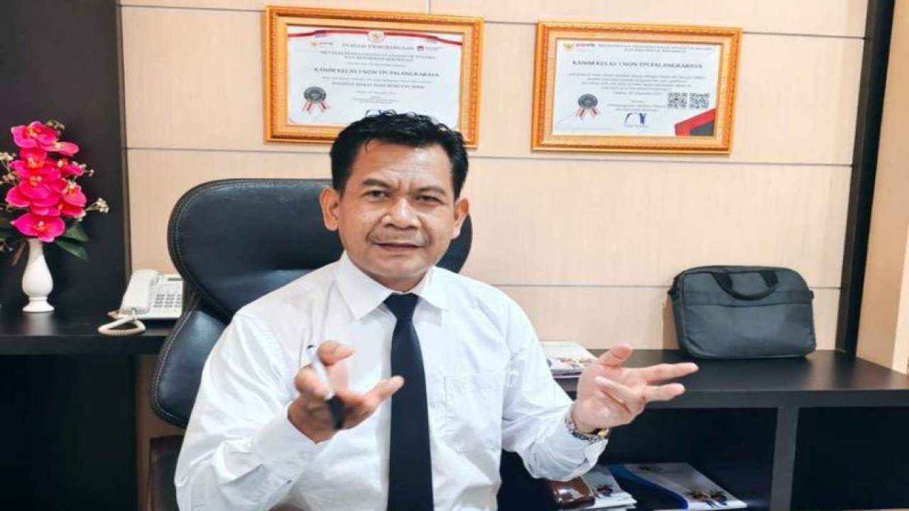 Kepala Kantor Imigrasi Kelas I Non TPI Palangka Raya, Provinsi Kalimantan Tengah Mulyadi. ANTARA/HO-Kanim Kelas I Non TPI Palangka Raya.