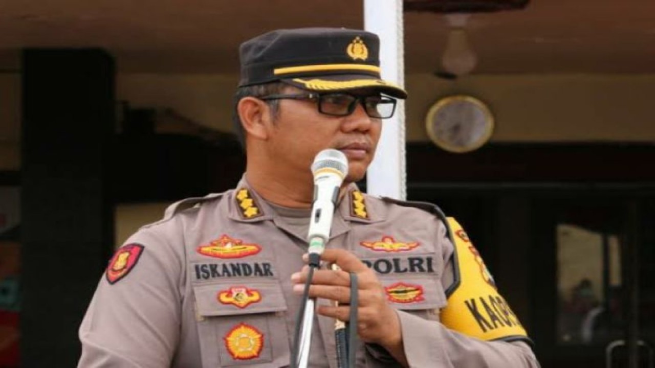 Kapolresta Mamuju Komisaris Besar Polisi Iskandar. (ANTARA/HO/Humas Polresta Mamuju)