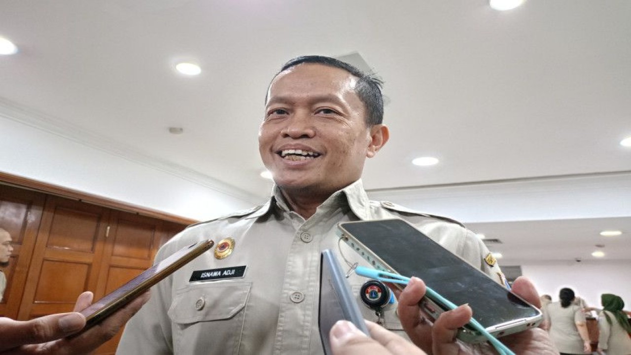 Kepala Pelaksana Badan Penanggulangan Bencana Daerah (BPBD) DKI Jakarta Isnawa Adji di Balai Agung DKI, Jakarta Pusat, Selasa (30/5/2023). ANTARA/Siti Nurhaliza
