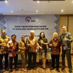 Jajaran direksi PT Surya Biru Murni Acetylene Tbk (SBMA) dalam Rapat Umum Pemegang Saham Tahunan (RUPST) di Jakarta, Senin. (SBMA)-1685343810