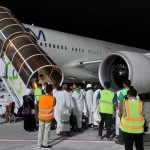 JCH 2022 saat diberangkatkan di Bandara Internasional Lombok, Nusa Tenggara Barat (ANTARA/Humas Bandara Lombok)-1685348596