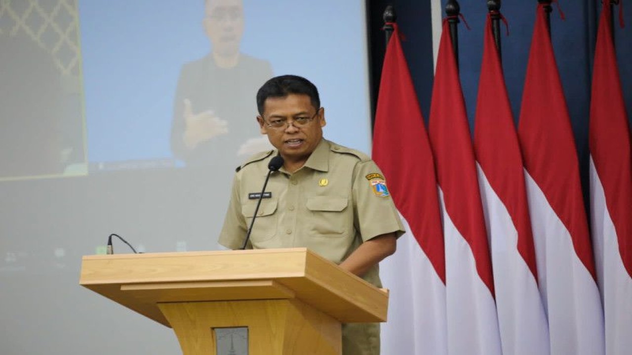 Sekretaris Daerah (Sekda) Provinsi DKI Jakarta Joko Agus Setyono di Balai Kota DKI, Jakarta Pusat, Kamis (11/5/2023). (ANTARA/HO-PPID Pemprov DKI Jakarta)