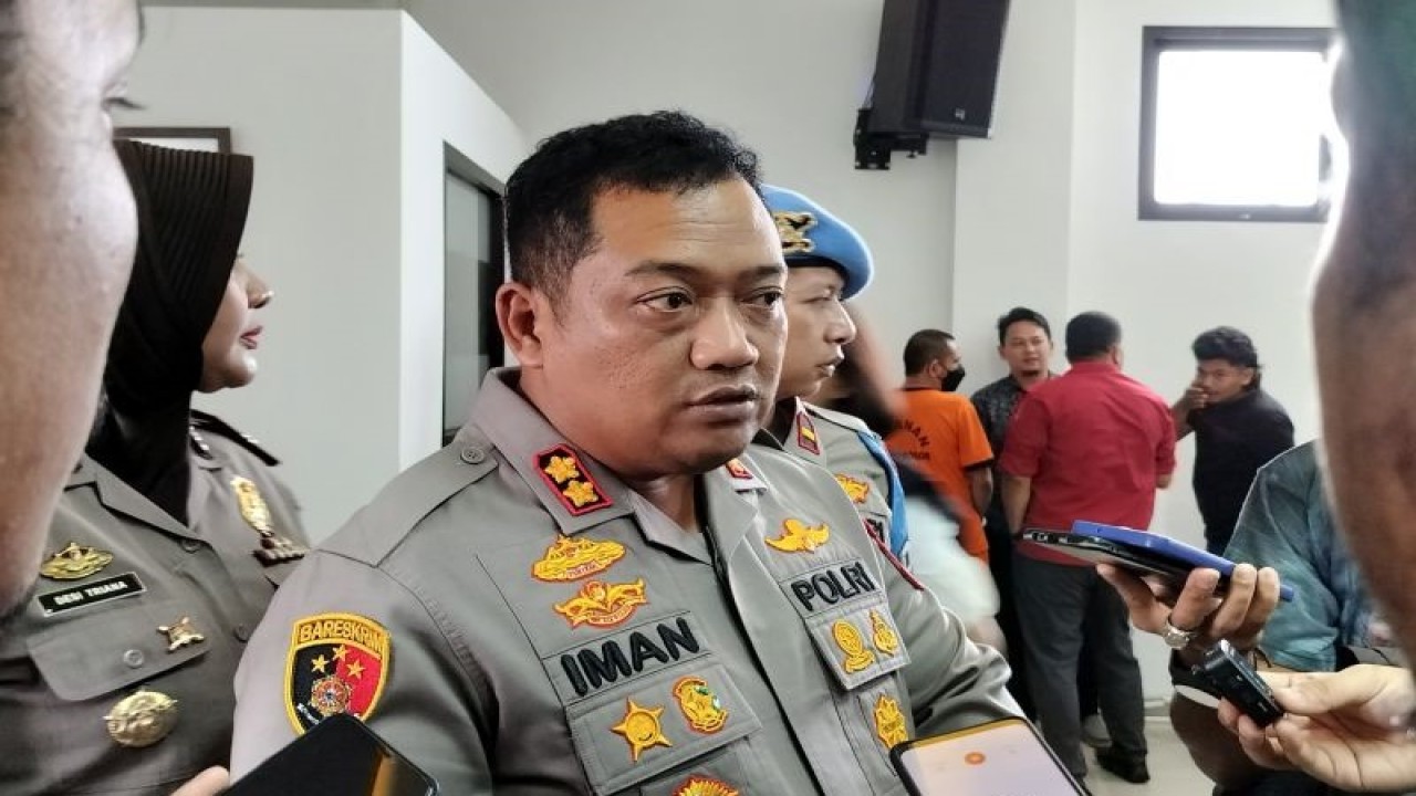 Kapolres Bogor, AKBP Iman Imanuddin di Cibinong, Kabupaten Bogor, Jawa Barat. (ANTARA/M Fikri Setiawan)