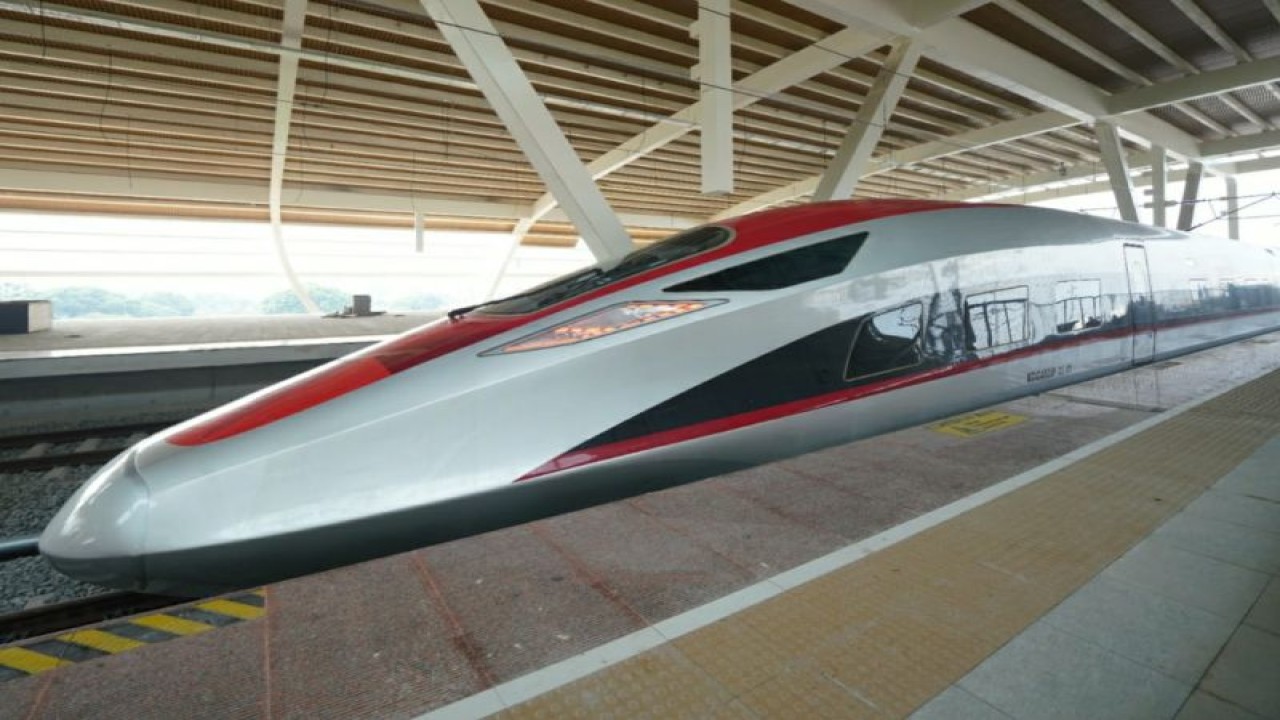 Kereta Api Cepat Jakarta Bandung (KCJB). ANTARA/HO-PT Kereta Cepat Indonesia China (KCIC)