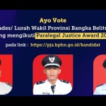 Kemenkumham: Tiga kades wakili Babel Paralegal Justice Award-1685342940