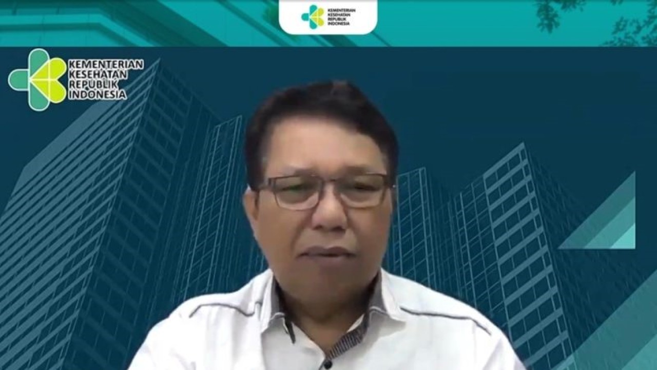 Tangkapan layar - Juru Bicara Kementerian Kesehatan RI Mohammad Syahril saat menyampaikan keterangan kepada wartawan terkait Update Situasi COVID-19 yang diikuti dalam jaringan di Jakarta, Selasa (9/5/2023). (ANTARA/Andi Firdaus).