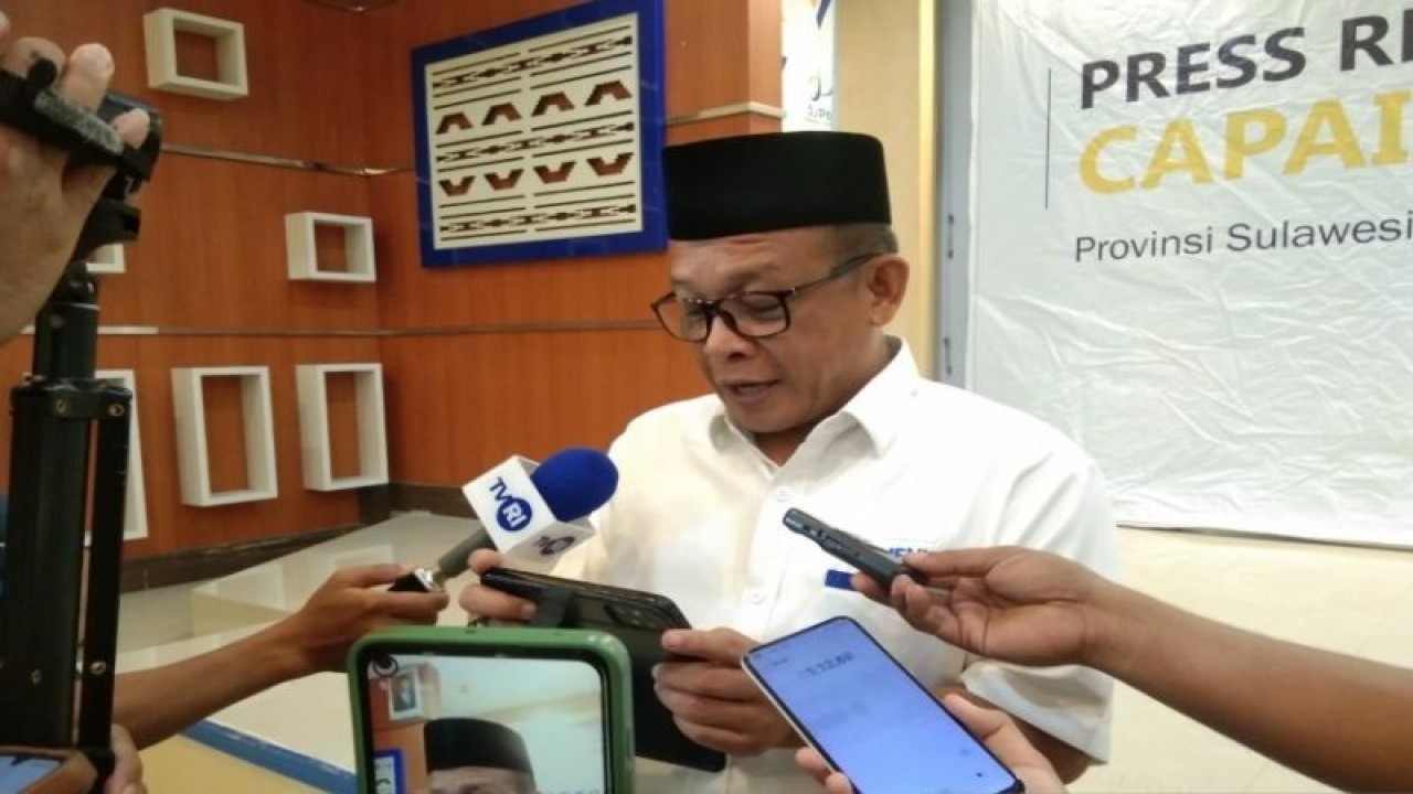 Kepala Kantor Wilayah Ditjen Perbendaharaan Sultra Syarwan di Kendari, Senin (29/5/2023) (ANTARA/Harianto)