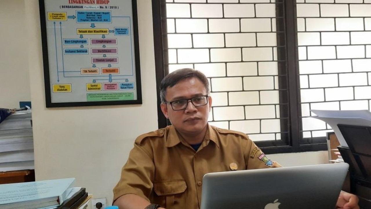 Kepala Seksi Bina Hukum DLHK Kabupaten Tangerang, Sandi Nugraha. (Azmi Samsul Maarif)