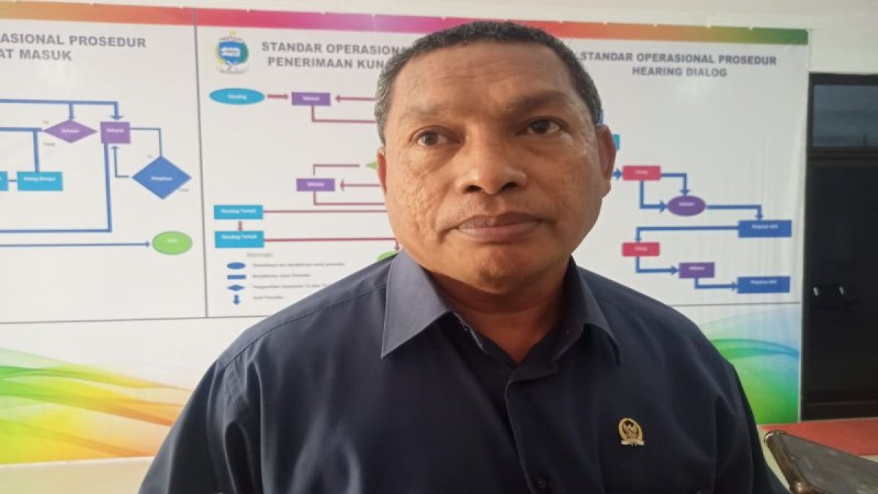 Ketua Komisi II DPRD Ambon Christianto Laturiuw. ANTARA/Winda Herman