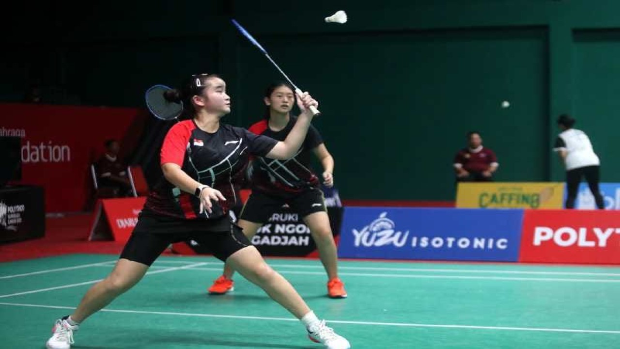 Salah satu tim main dalam Superliga Junior di GOR Djarum Magelang, Jawa Tengah. ANTARA/HO - Panitia Superliga Junior
