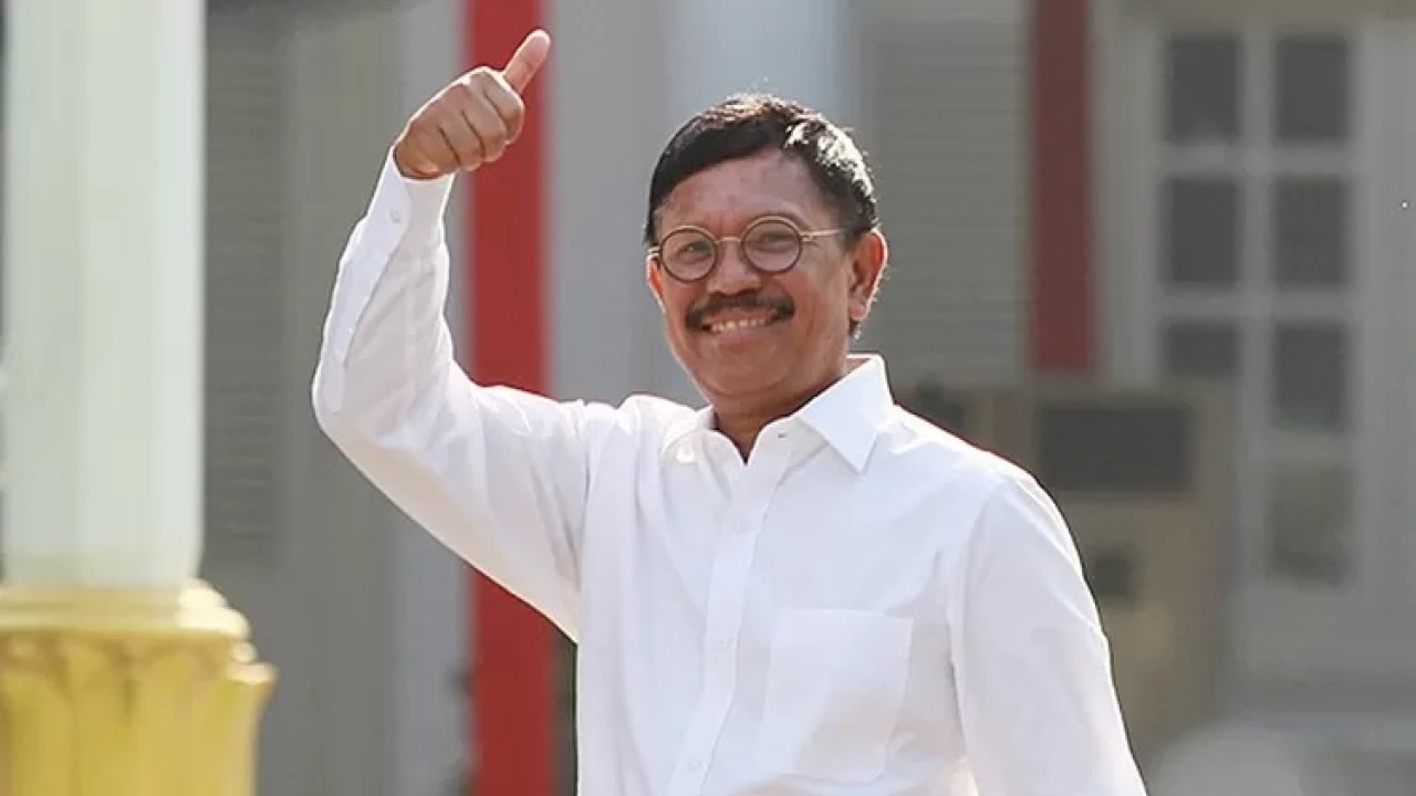 Menkominfo Johnny G Plate. (Jawa Pos)