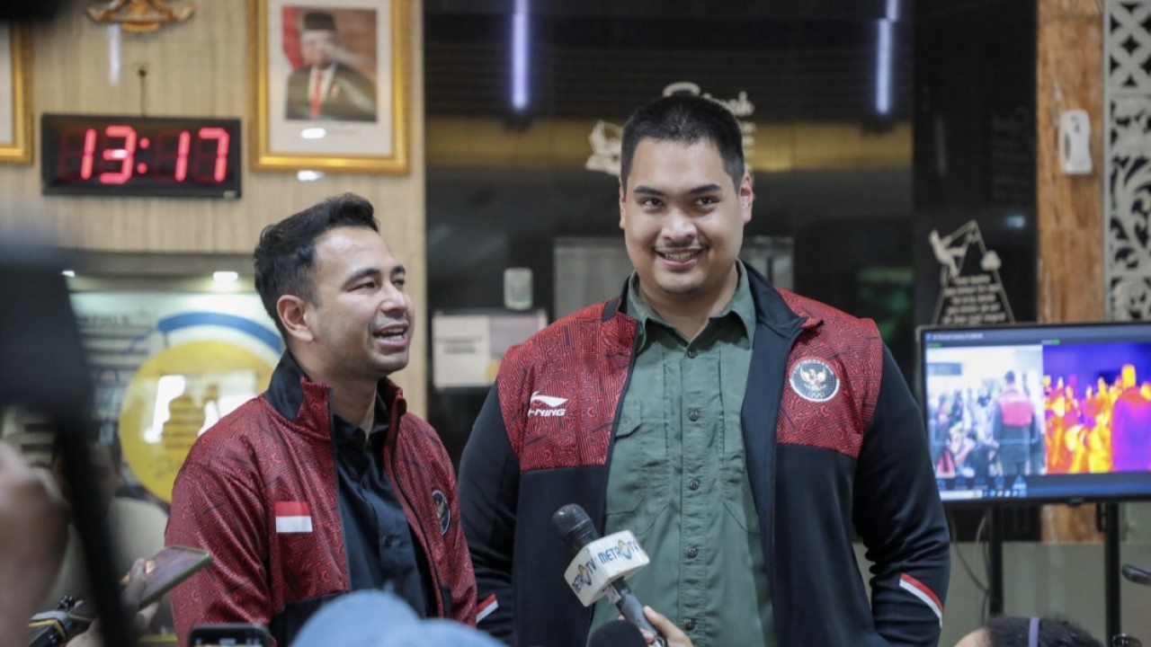 Menpora Dito Ariotedjo dan Founder RANS Entertainment, Raffi Ahmad