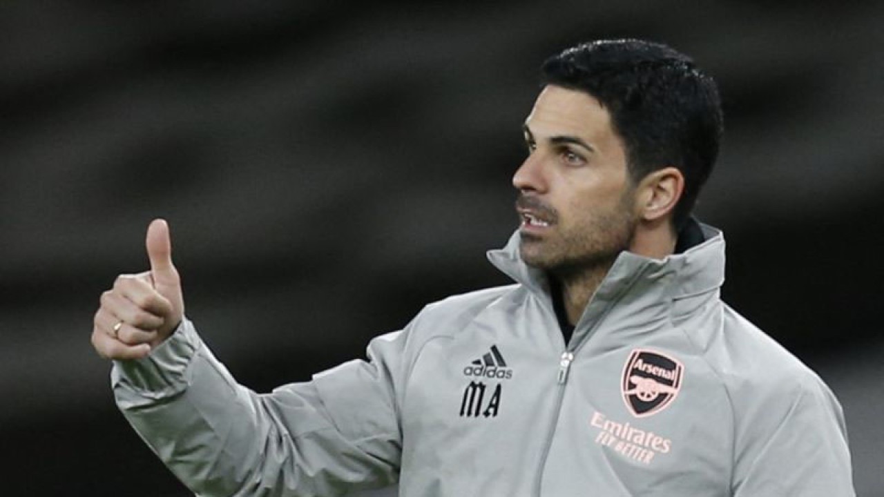 Arsip foto - Manajer Arsenal Mikel Arteta (ANTARA/AFP/IAN KINGTON)