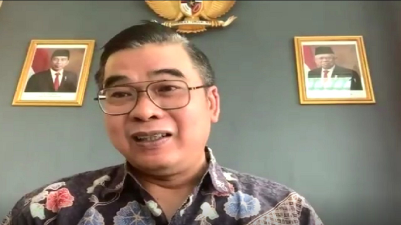 Tangkapan layar - Deputi Bidang Transformasi Hijau dan Digital Otorita IKN Mohammed Ali Berawi dalam seminar daring Pengembangan Ibu Kota Nusantara Sebagai Kota Tangguh, Net Zero dan Ekonomi Sirkuler di Jakarta, Jumat (19/5/2023). ANTARA/Aji Cakti