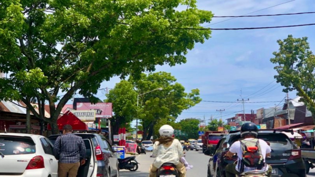 Cuaca Kota Padang Sumatera Barat yang panas (ANTARA/HO Diskominfo Padang)
