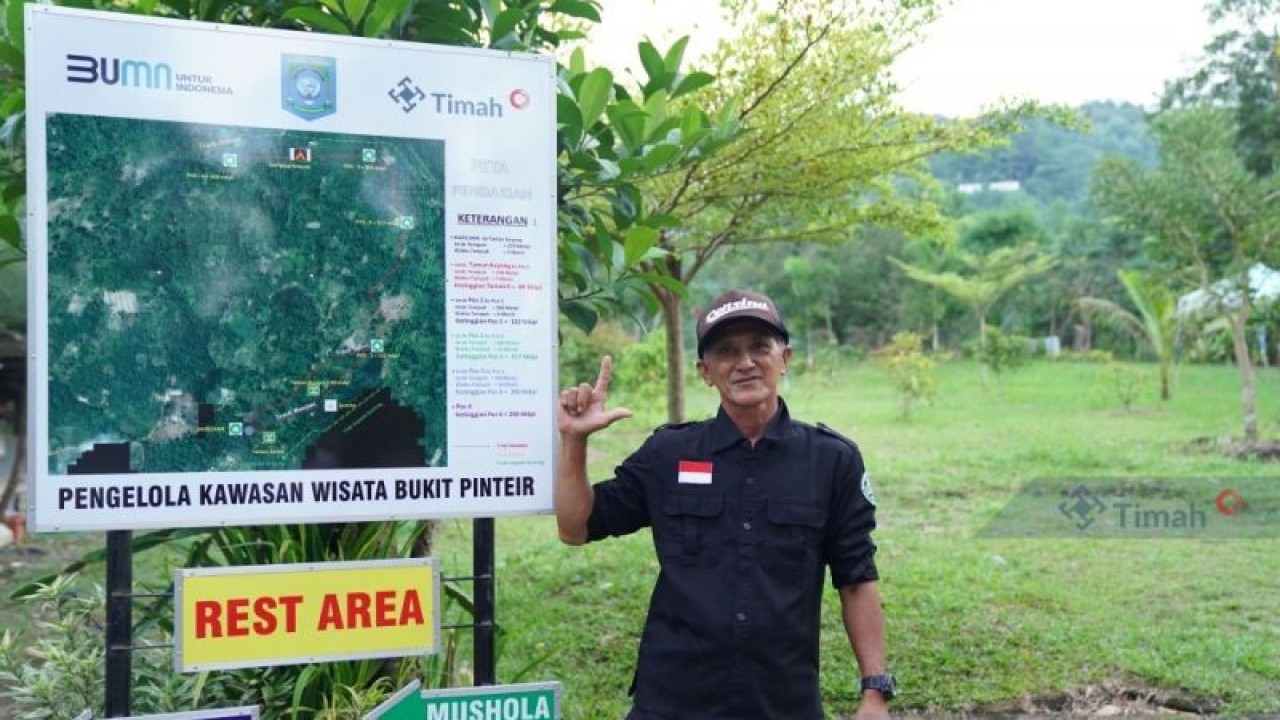 Pengelola Kawasan Bukit Pinteir Syahrial. ANTARA/HO-Humas PT Timah Tbk