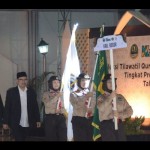 Peserta STQH XVIII Jawa Barat asal Kabupaten Bogor di Plaza Pusdai Kota Bandung, Jawa Barat. (ANTARA/HO-Humas Pemkab Bogor)-1683539837